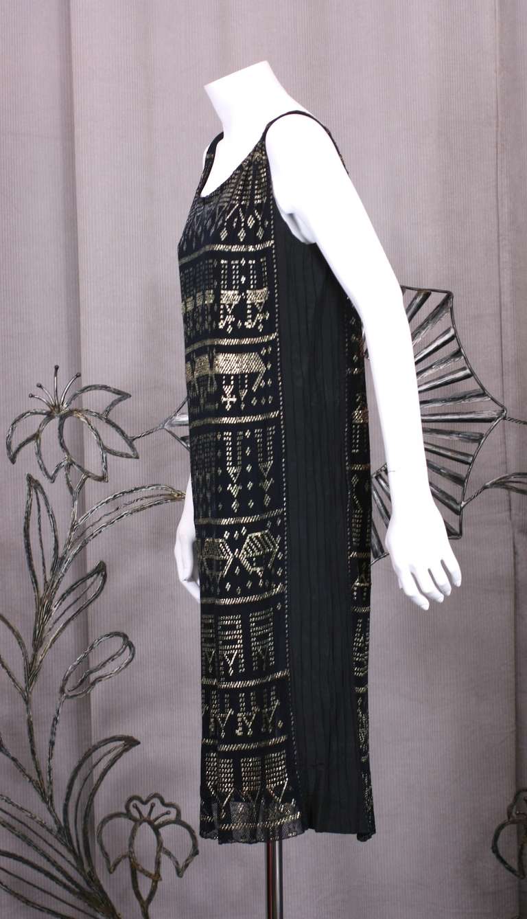 Black Art Deco French Assuit Dress