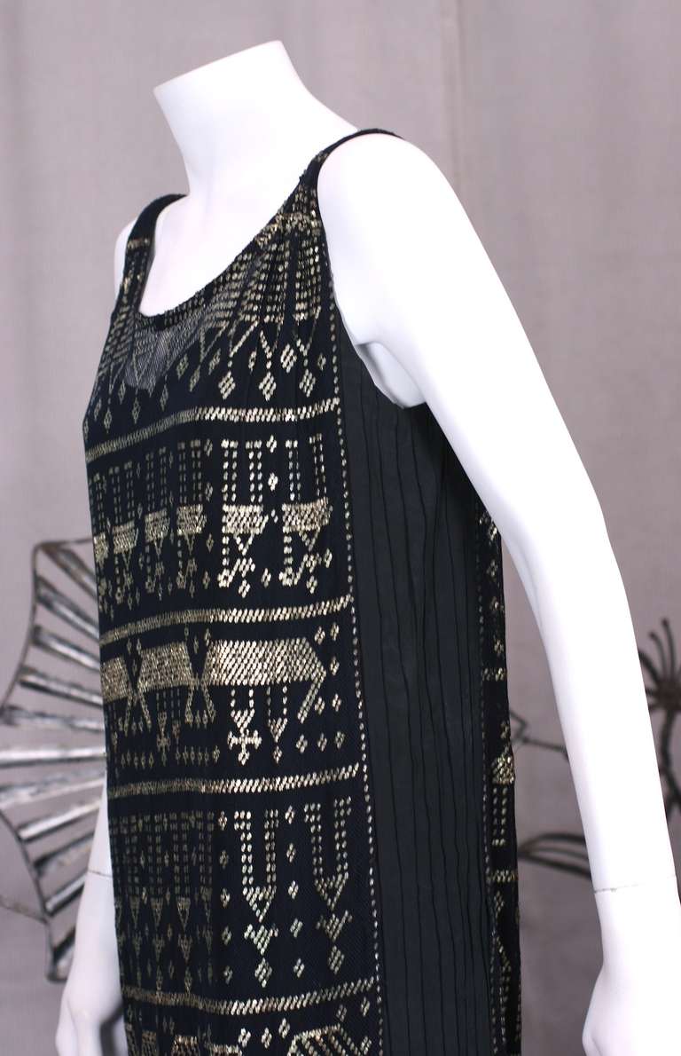 Art Deco French Assuit Dress In Excellent Condition In New York, NY