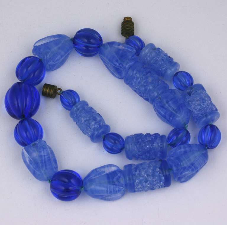 Art Deco Pate de Verre Beads by Louis Rousselet In Excellent Condition In New York, NY