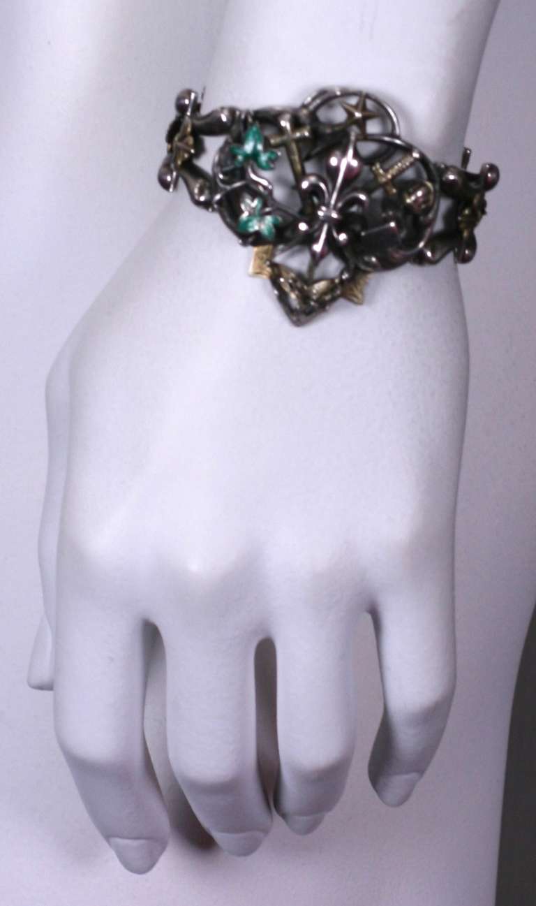 Rare Gothic Revival Bracelet In Excellent Condition For Sale In New York, NY