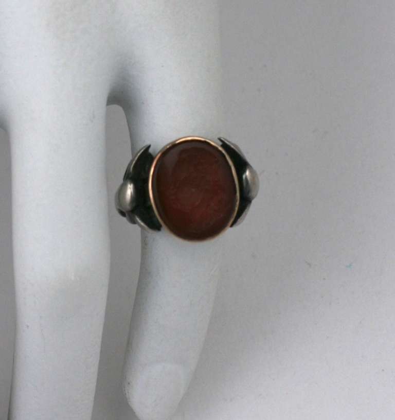 Women's Antique Carnelian Intaglio Ring, Louis VIII For Sale