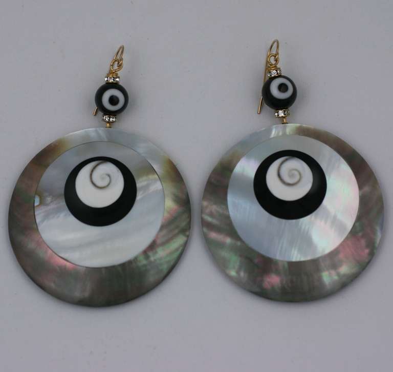 Nine Swirl Earrings, MWLC In New Condition For Sale In New York, NY