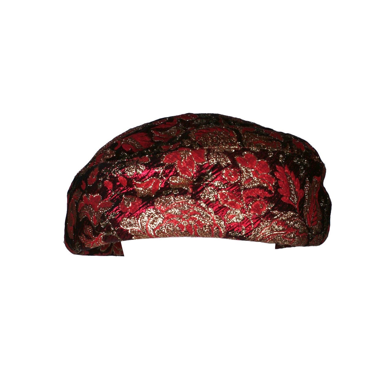 Jacques Heim Haute Couture Lame Broche Bowl Hat For Sale at 1stDibs