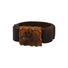 Deco Wood Scottie Cuff