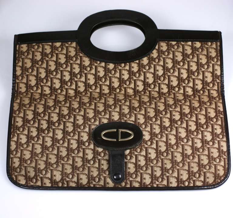 Dior Logo Foldover Clutch at 1stDibs