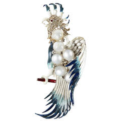 Coro Exotic Parrot Brooch 6