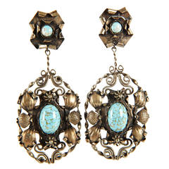 Vintage Arts and Crafts Earrings