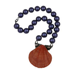 Industrial Scallop Shell Necklace, MWLC 2