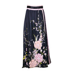 Vintage French Sequin Trimmed Hostess Skirt