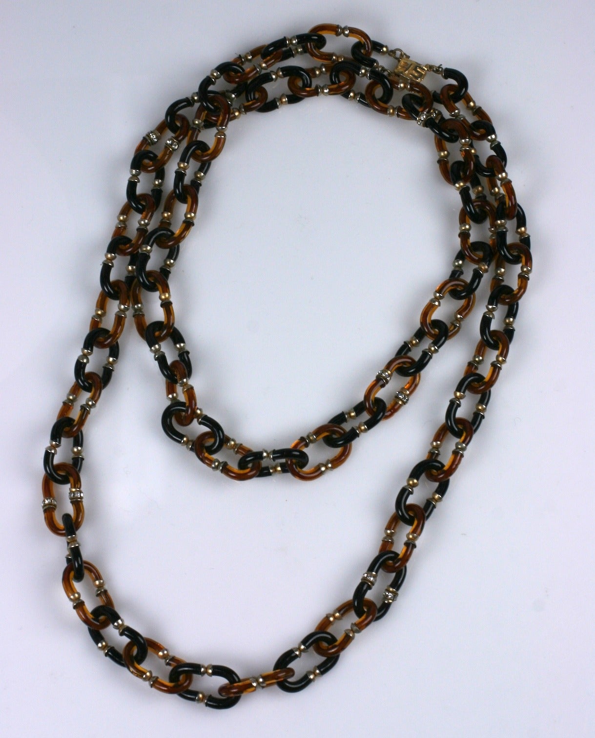 Seguso for Chanel Glass Link Chain In Excellent Condition In New York, NY