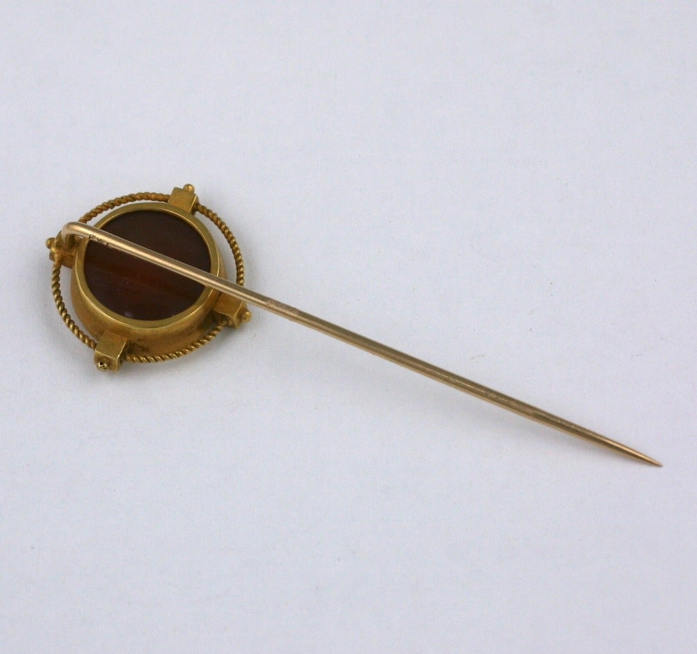 Women's or Men's F.W. Lawrence Revivalist Gold Stickpin