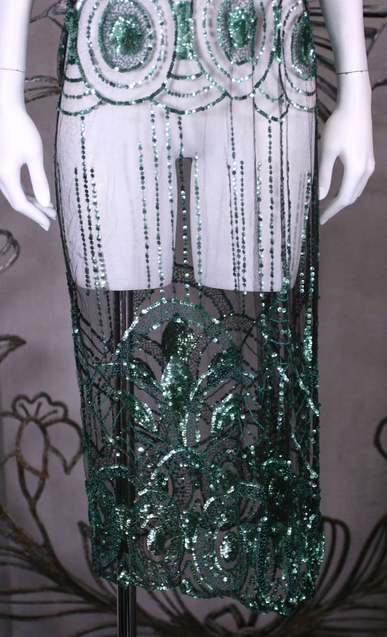 1920's French Sequin Tabard In Excellent Condition In New York, NY