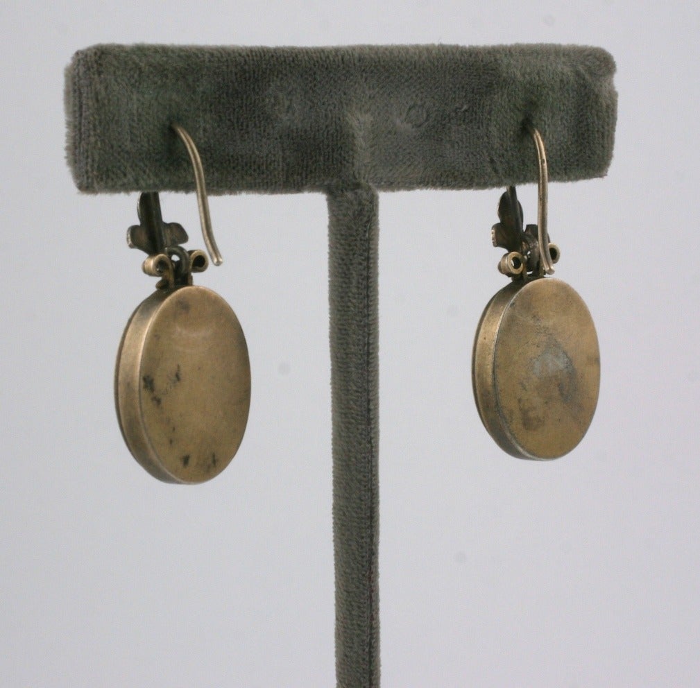 Anglo-Indian 19th Century Indian Miniature Earrings For Sale