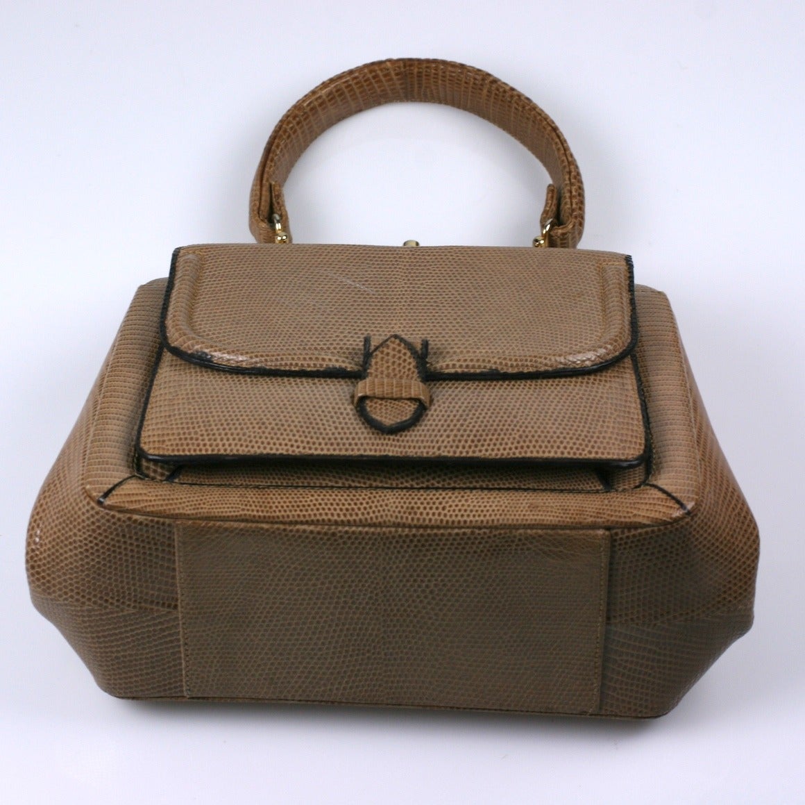 Mini borsa di charme in lucertola in vendita 1