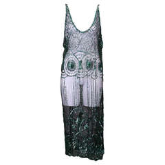 Vintage 1920's French Sequin Tabard