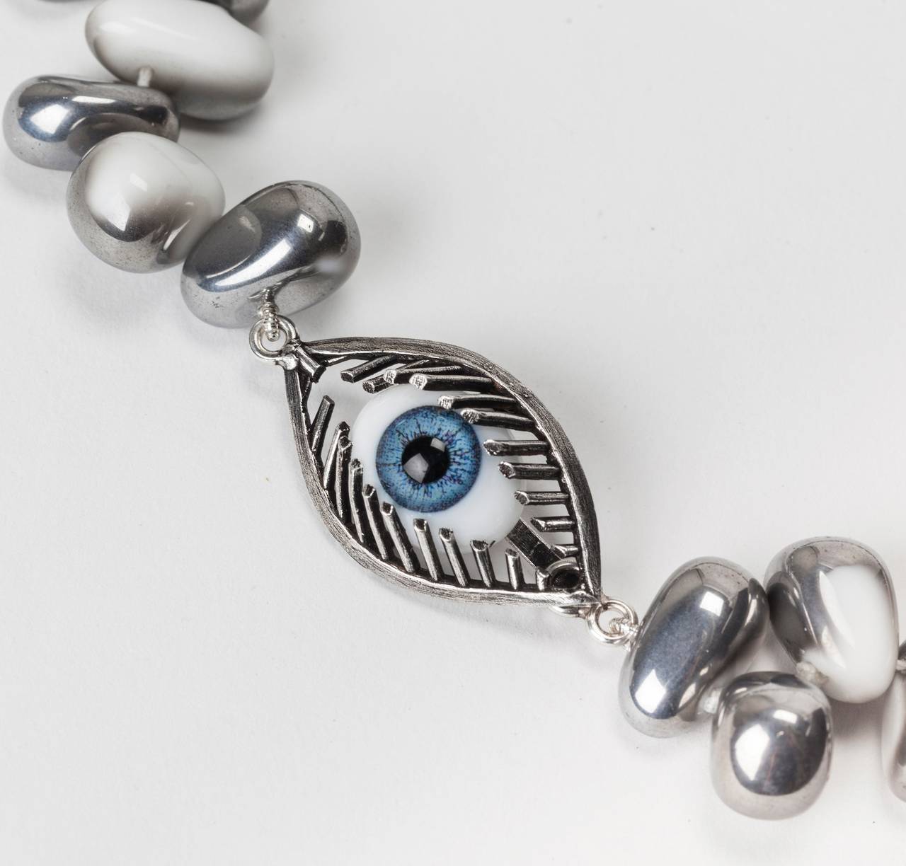 Surreal Eye Tooth Necklace, MWLC In New Condition For Sale In New York, NY