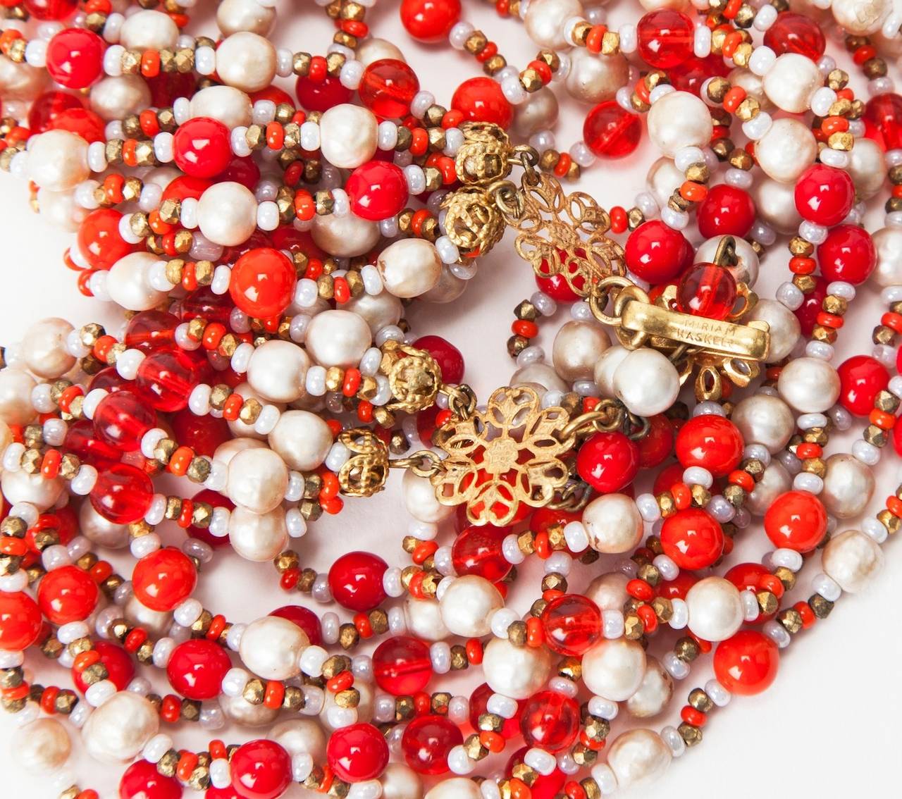 Collana a più fili Miriam Haskell In condizioni ottime in vendita a New York, NY