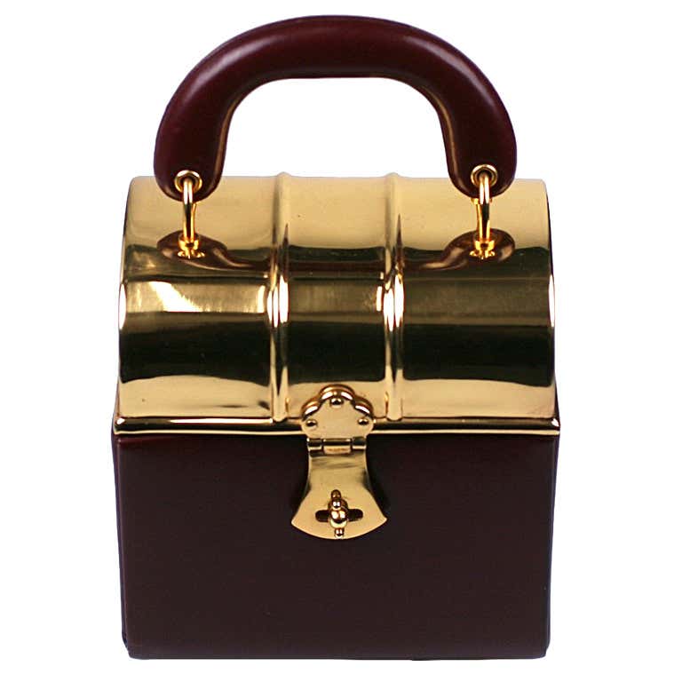 Sacha Miniature Burgundy Box Bag at 1stDibs | sacha bag origin, sacha ...