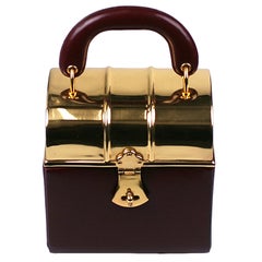 Sacha Miniature Burgundy Box Bag