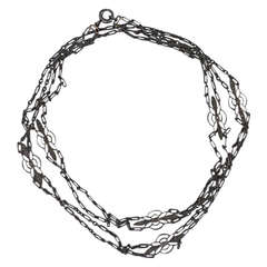 Edwardian Platinum and Diamond Chain 11