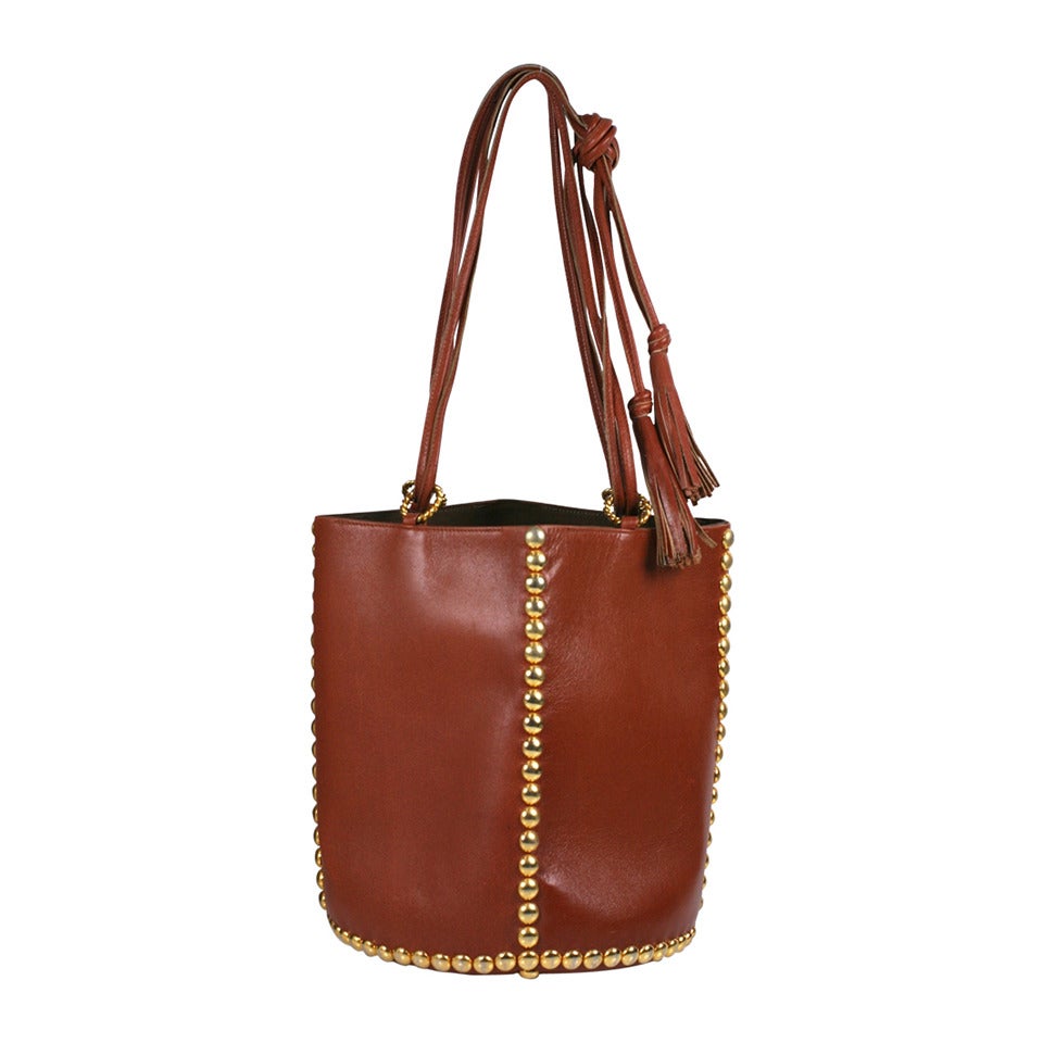 Renaud Pelligrino Studded Bucket Bag