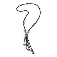 Louis Rousselet Pendant Fringed Pearl Necklace
