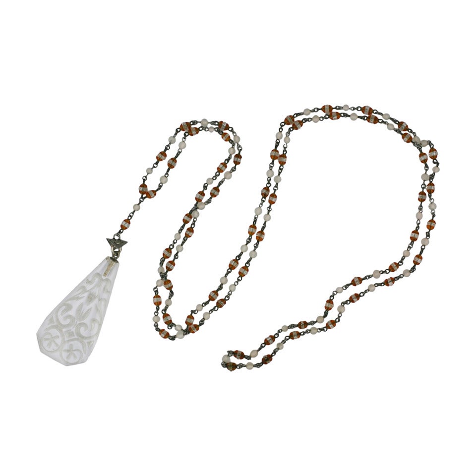 Art Deco Czech Lariat