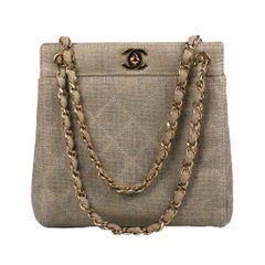 Chanel Lurex Leinen Mini-Tasche