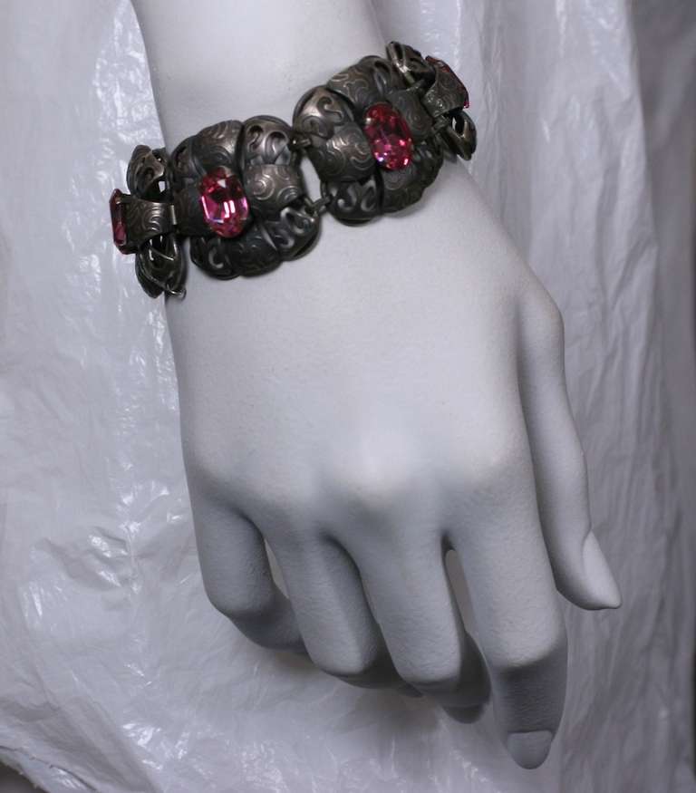 Czech Arts and Crafts Bracelet In Excellent Condition For Sale In New York, NY