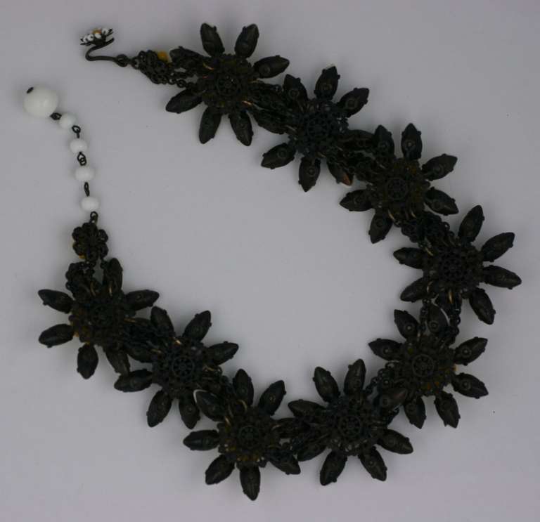 Collana con fiori Miriam Haskell Marguerite In condizioni ottime in vendita a New York, NY
