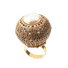 Miriam Haskell Dome Cocktail Ring