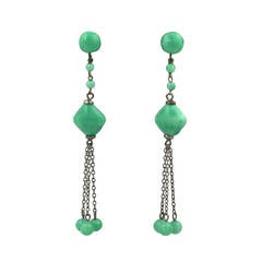 Peking Glass Deco Earrings