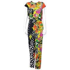 Versace Graphic Draped Sarong Pant Ensemble 10