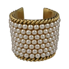 Iconic Chanel Pearl Cuff