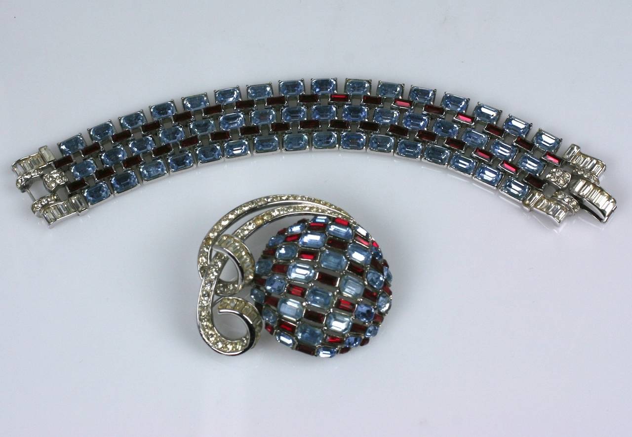 Trifari Art Deco Suite