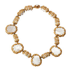 Miriam Haskell Unusual Faux Baroque Pearl Necklace 12