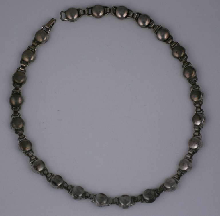 Bezel Paste Set 1950's Choker In Excellent Condition For Sale In New York, NY