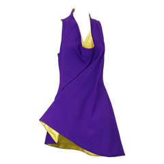 Retro Gianni Versace Typhoon Line Short Dress