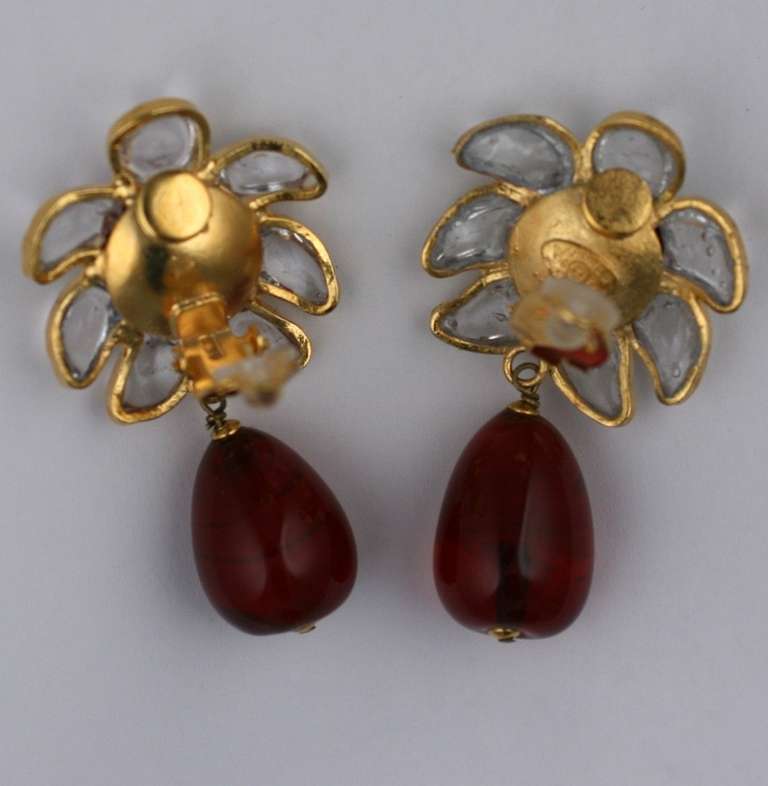Chanel Moghul Gripoix Earrings In Excellent Condition In New York, NY