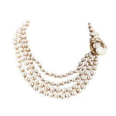 Vintage Miriam Haskell Classic Baroque Pearl Necklace