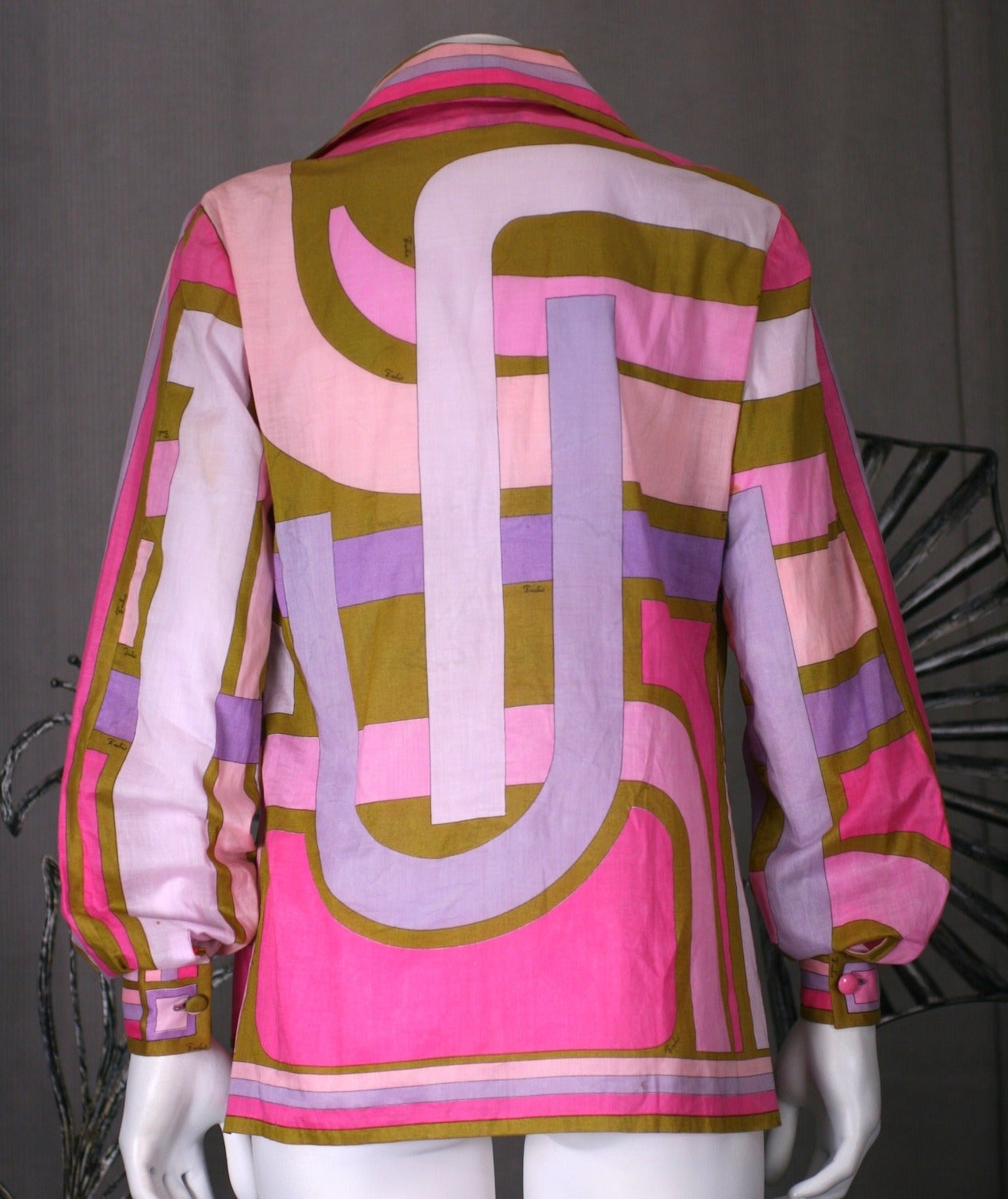 Purple Emilio Pucci Pastel Cotton Blouse