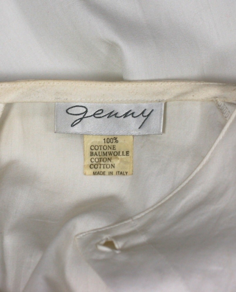 Gray Genny by Versace Cotton Poplin Summer Dress For Sale