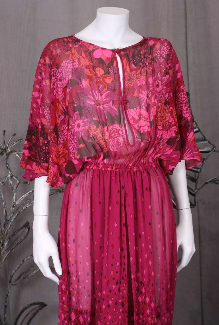 Leaves of Grass, New York Parure Italian silk chiffon dress main image 1