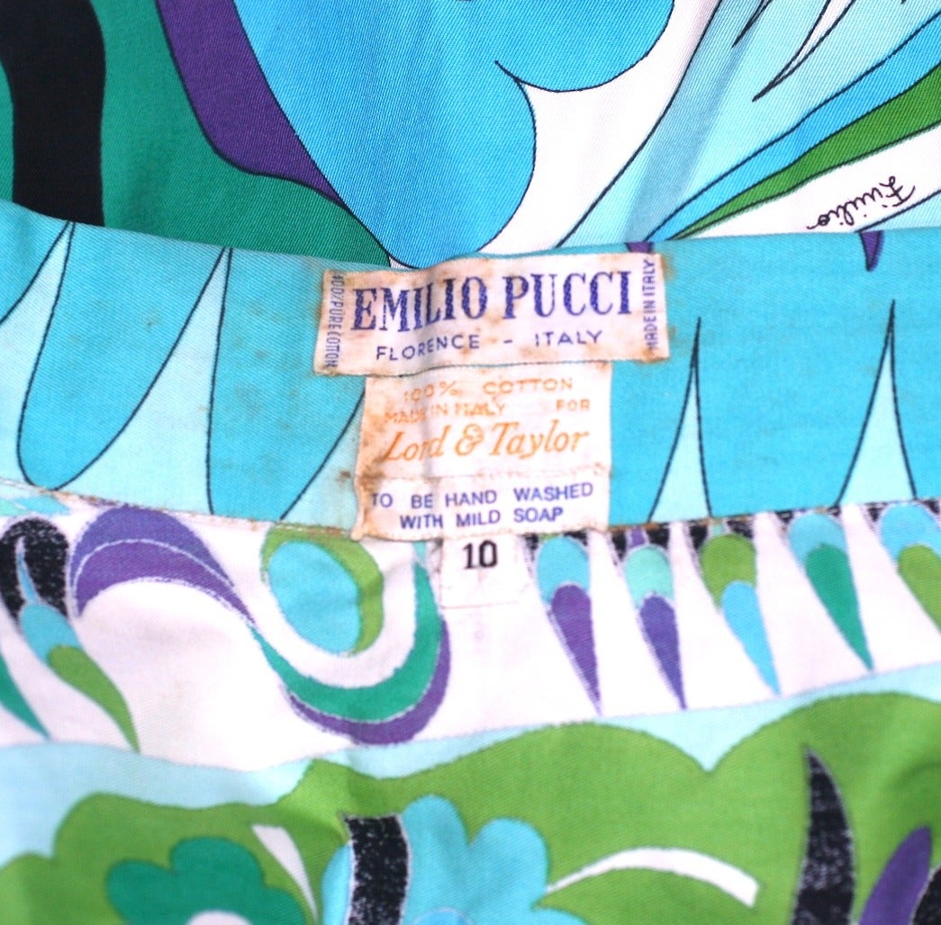 Emilio Pucci Cotton Twill Maxi Skirt 1