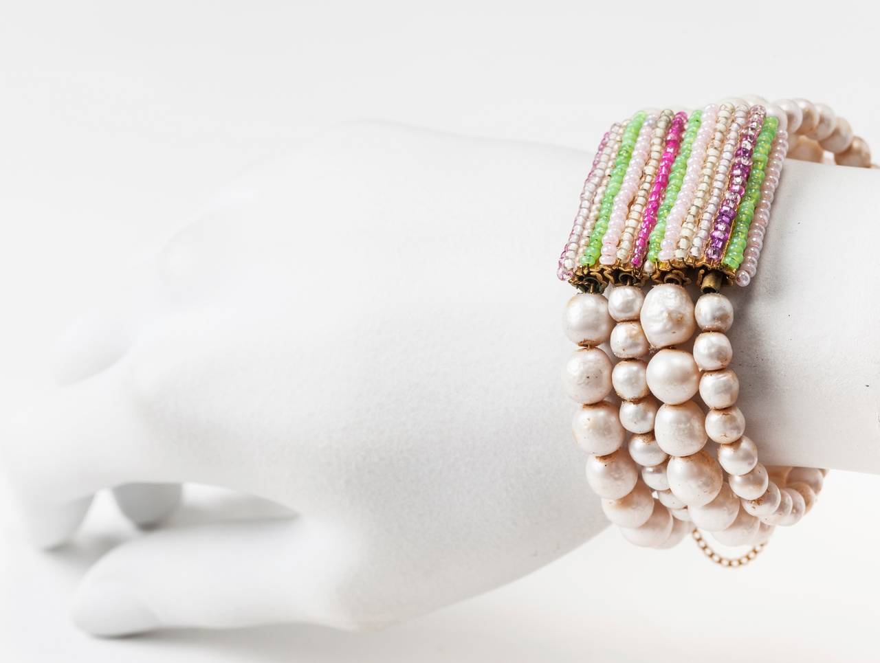 pastel beaded bracelet