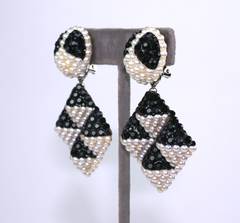 Richard Kerr Pave Pyramidal Earrings