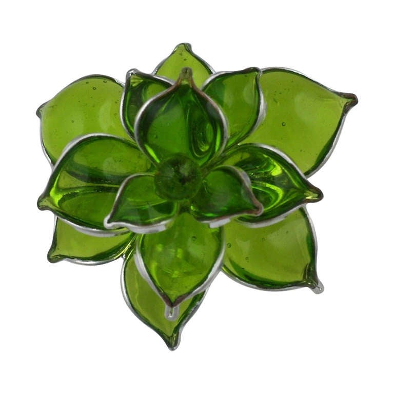 MWLC Poured Glass Succulent RIng For Sale