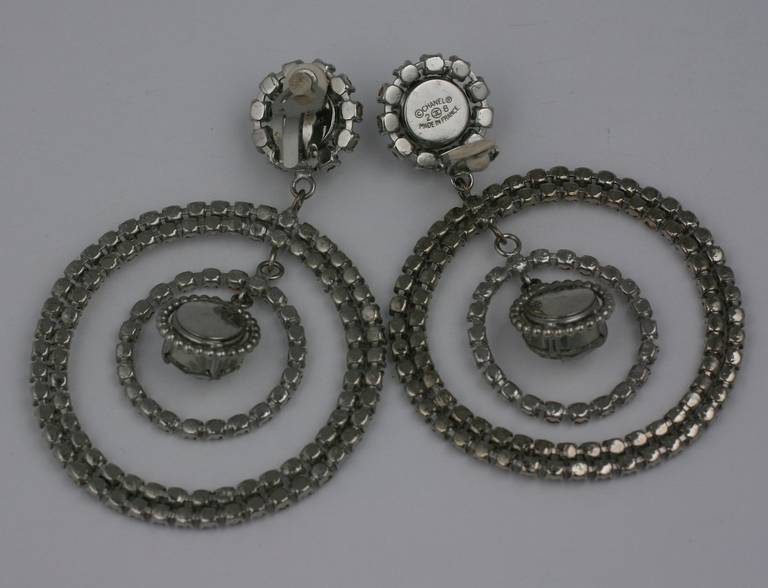 chanel runway earrings