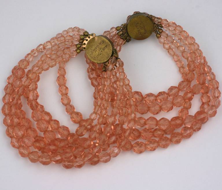 Unsual Coppola e Toppo Rose  Crystal Transformation Necklace In Excellent Condition In New York, NY
