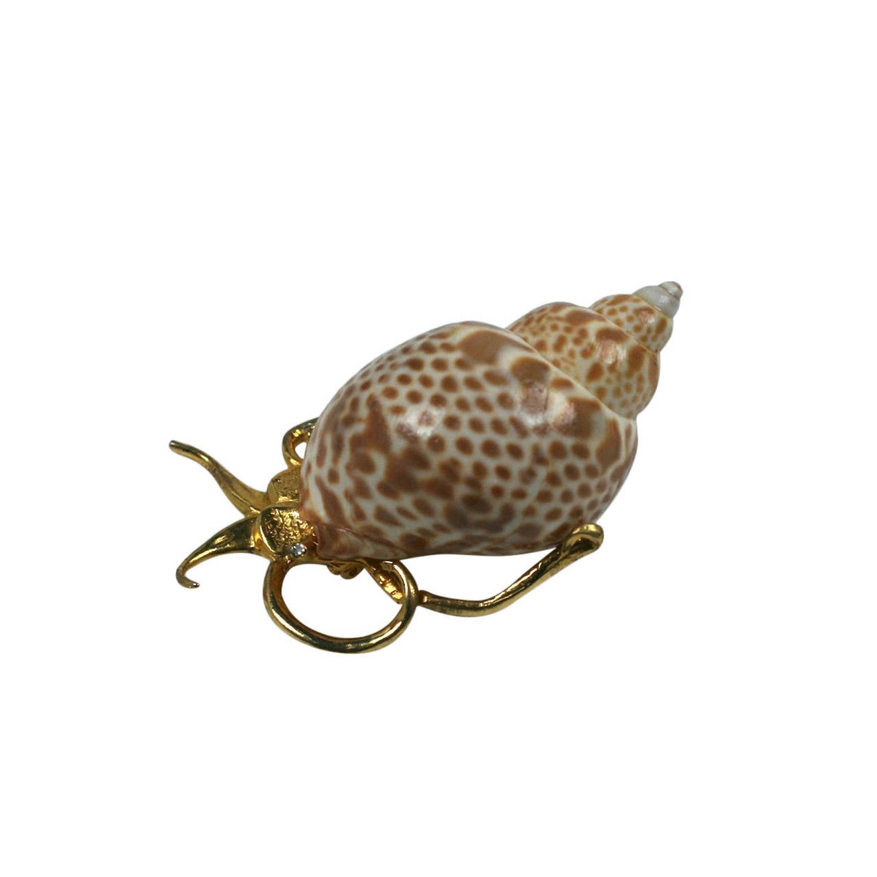Kenneth Jay Lane's Snail brooch For Sale